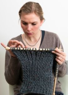 Conventional signs used in knitting