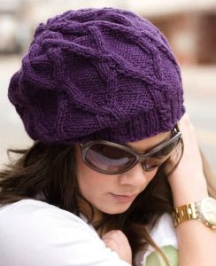 bereta tricotata cu stil
