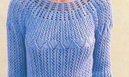 suéter azul